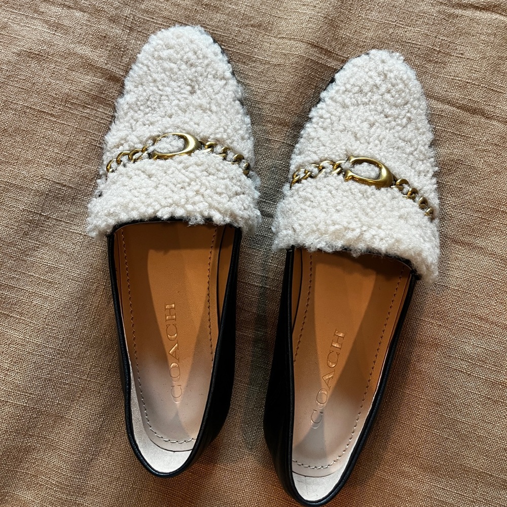 Coach sherpa mules